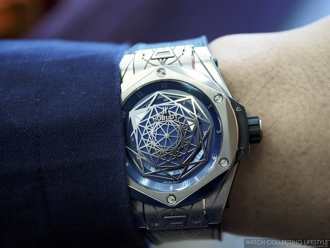 Montre hublot bleu new arrivals